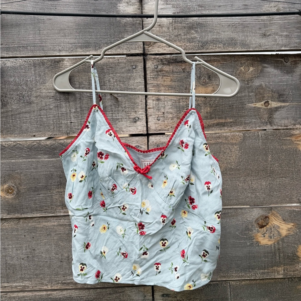 Gap x doen cropped floral cami